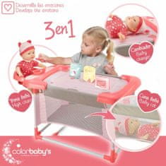 Colorbaby Previjalna miza za punčke Colorbaby 3 v 1 68 x 32,5 x 34 cm 2 kosov