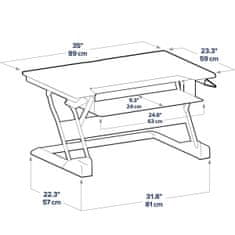 Ergotron Nosilec Namizni za Ekran Ergotron WorkFit-T