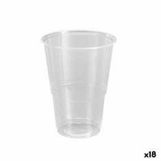 Algon Set kozarcev za večkratno uporabo Algon Plastika Prozorno 12 Kosi 500 ml (18 kosov)