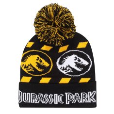 JurassicPark Klobuk Jurassic Park Hazard Snow Beanie Črna