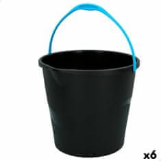 Colorbaby Vedro z ročajem Colorbaby Črna 10 L 29,5 x 26 x 28,5 cm (6 kosov)