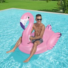 Bestway Napihljiv plovec Bestway Roza flamingo 153 x 143 cm