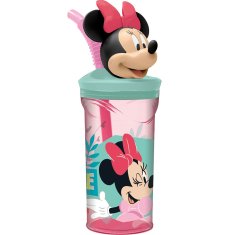 Minnie Mouse Kozarec s Slamico Minnie Mouse CZ11337 Roza 360 ml 3D