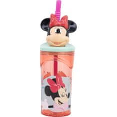 Minnie Mouse Kozarec s Slamico Minnie Mouse CZ11337 Roza 360 ml 3D