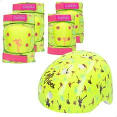 Colorbaby Set Športne Zaščite Colorbaby Neon Cali Vibes Rumena (4 kosov)