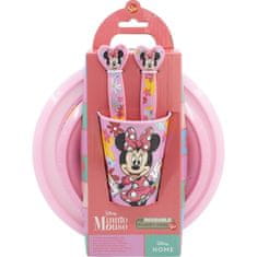 Minnie Mouse Set Otroškega Jedilnega Pribora Minnie Mouse CZ11312 Roza 5 Kosi