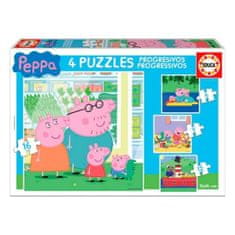 Educa Komplet 4 puzzle sestavljank Peppa Pig Educa