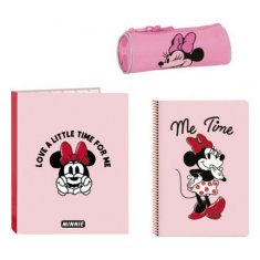 Minnie Mouse Stacionaren Komplet Minnie Mouse Loving Roza A4 3 Kosi