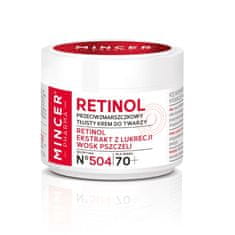 shumee Retinol 70+ mastna krema za obraz proti gubam št. 504 50 ml