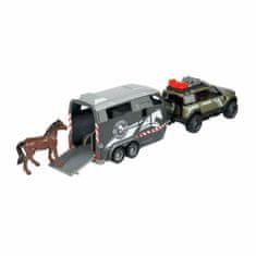 Majorette Playset Majorette Land Rover + Remorque cheval