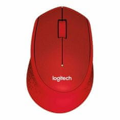 Logitech Miška Brezžična Logitech M330 Silent Plus Rdeča 1000 dpi