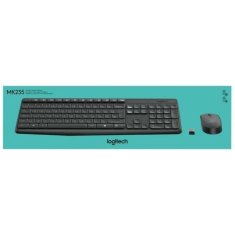 Logitech Tipkovnica in Brezžična Miška Logitech 920-007919 Siva Qwerty Španska QWERTY