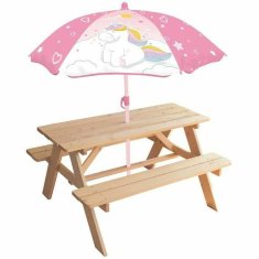 Fun House Miza za piknik Fun House 53 x 95 x 75 cm Umbrelă de soare Samorog