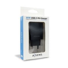 Aisens Polnilec Aisens ASCH-1PD20-BK Črna 20 W USB-C