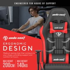 Anda Seat Stol Gaming AndaSeat Jungle Črna Rdeča