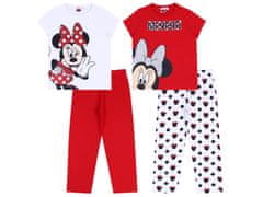 Disney 2x Belo-rdeča pižama Minnie Mouse DISNEY 7-8 lat 128 cm