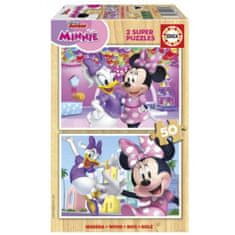 Minnie Mouse Otroške puzzle Minnie Mouse 50 Kosi