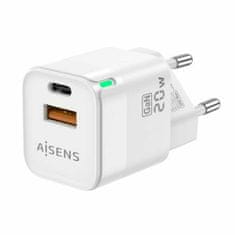 Aisens Stenski Polnilec Aisens ASCH-20W2P002-W Bela 20 W (1 kosov)