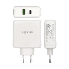 Aisens USB stenski polnilnik Aisens ASCH-2PD30QC-W Bela 48 W USB-C (1 kosov)