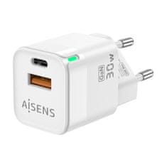 Aisens Stenski Polnilec Aisens ASCH-30W2P004-W Bela 30 W (1 kosov)