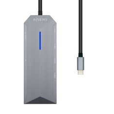 Aisens USB Hub Aisens ASUC-8P004-GR Siva 100 W 4K Ultra HD (1 kosov)