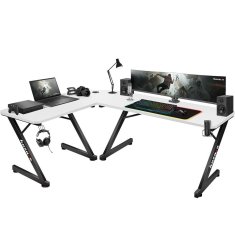 Huzaro Pisalna miza Gaming Huzaro HZ-Hero 7.0 Bela Črna Ogljikova Vlakna 154 x 72,5 x 117 cm