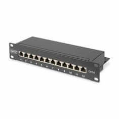 Digitus 250mm panel 12-port CAT.6 1U FTP DN-91612S