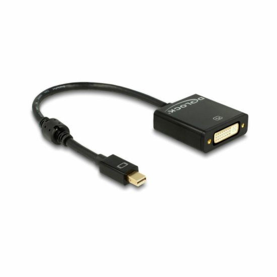 Delock adapter DisplayPort mini-DVI aktivni 20cm 4K črn 62603