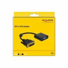 Delock adapter DVI-D 24+1M/VGA HD15Ž Aktivni 65658