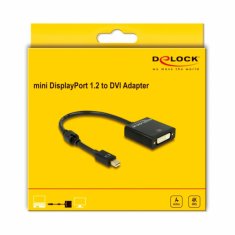 Delock adapter DisplayPort mini-DVI aktivni 20cm 4K črn 62603