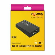 Delock pretvornik DisplayPort-USB 3.0 4K 30Hz 62581