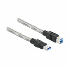 Delock kabel USB 3.2 A-B 0,5m kovinski ovoj 86777