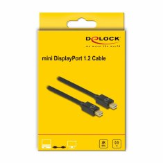 Delock kabel DisplayPort mini - DisplayPort mini 0,5m 4K črn 83472