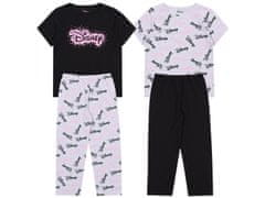 Disney 2x Črno-siva dekliška pižama DISNEY, certifikat OEKO-TEX 8-9 lat 134 cm