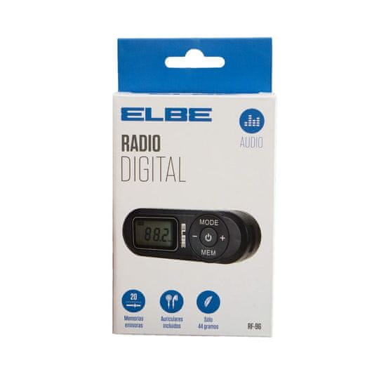 ELBE Prenosni Radio Digitalen ELBE RF-96 Črna FM