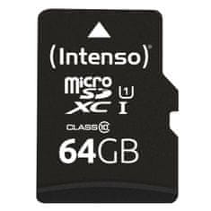 Intenso Spominska Kartica Micro SD z Adapterjem INTENSO 64 GB