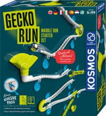 TM Toys GECKO RUN Starter Kit 620950 - Marbleski labirint za otroke, modro-svetlozeleno-bela, primeren za starost 8+, škatla, certificiran po CE in FSC