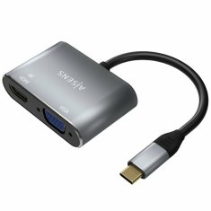 Aisens Adapter iz HDMI v VGA Aisens A109-0627 Siva 15 cm