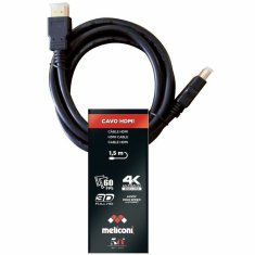 Meliconi HDMI kabel Meliconi 497002 1,5 m Črna