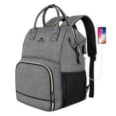 Matein Nahrbtnik za prenosnik / torba za kosilo 15,6'' 1368 USB Grey