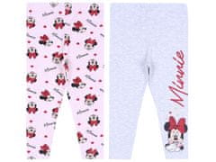 Disney 2x Marelično-sive pajkice Minnie Mouse DISNEY 5-6 lat 116 cm