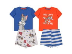 sarcia.eu 2x Modro-rdeča fantovska pižama Tom and Jerry, certifikat OEKO-TEX 0-3 m 62 cm