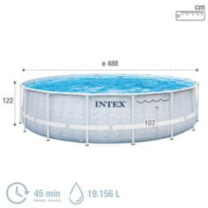 Intex Bazen Snemljiv Intex 488 x 122 x 488 cm