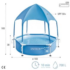 Intex Bazen Snemljiv Intex 183 x 38 x 183 cm