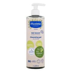 Mustela Bio Cleansing Gel naraven gel za umivanje za otroško kožo od rojstva dalje in za odrasle 400 ml unisex