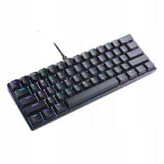 Mad Catz Mehanska tipkovnica Mad Catz S.T.R.I.K.E. 6 z RGB osvetlitvijo, 61 tipkami in USB povezavo - idealna za igralce.