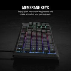 Corsair Tipkovnica Gaming Corsair K55 CORE Črna