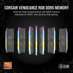 Corsair Spomin RAM Corsair Vengeance RGB DDR5 64 GB DDR5 SDRAM DDR5 5600 MHz CL40