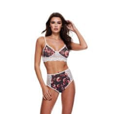 Baci Lingerie Komplet Spodnjega Perila iz Čipke Baci Lingerie Floral & Lace Siva (M/L)