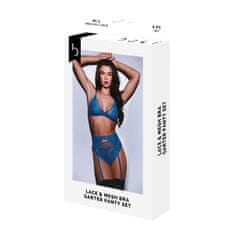 Baci Lingerie Komplet Spodnjega Perila Baci Lingerie Garter & Panty Modra (M/L)